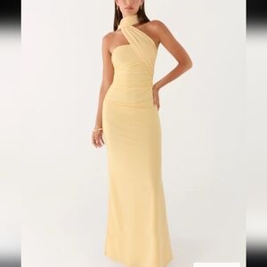 Peppermayo  Songbird  Strapless Neckline Ruched Side Maxi Dress Size 2 NwT.
